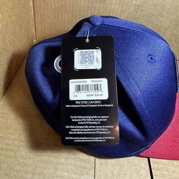 PGA Tour Pro Series Patch Strapback Hat USA Flag Golf Cap (NEW W/TAGS) - Picture 5 of 6